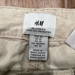 H&M Men’s relaxed fit pants.  Not jeans, more flow, & movement w these pants.
